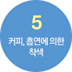 5.커피, 흡연에 의한 착색